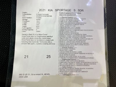2021 Kia Sportage S