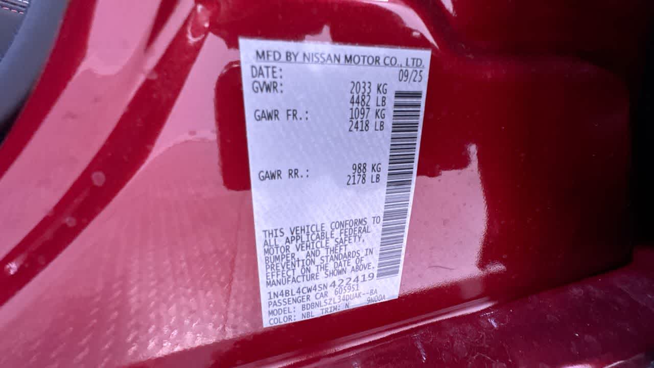 2025 Nissan Altima SR