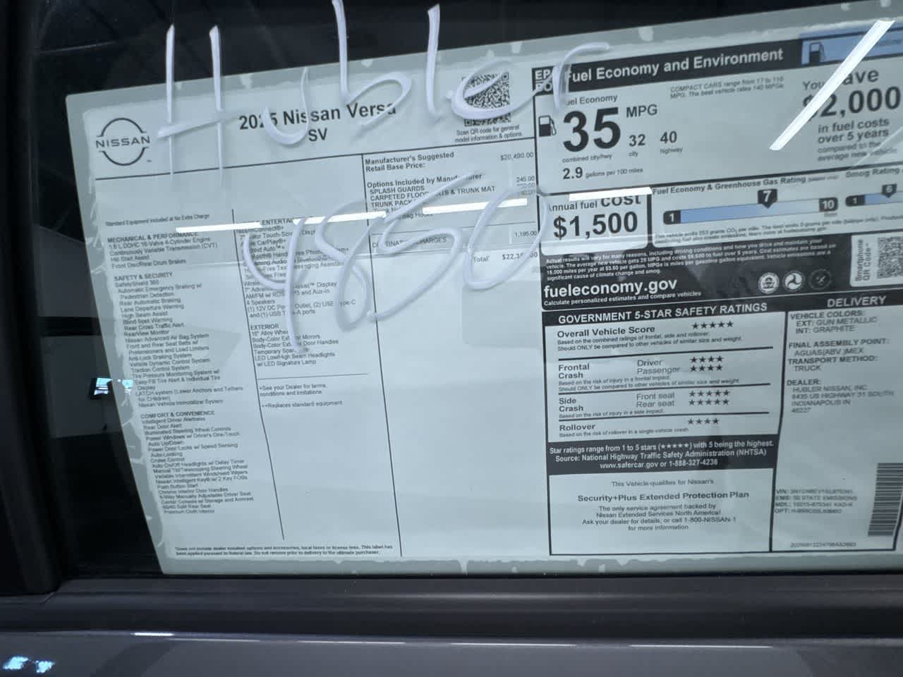 2025 Nissan Versa SV