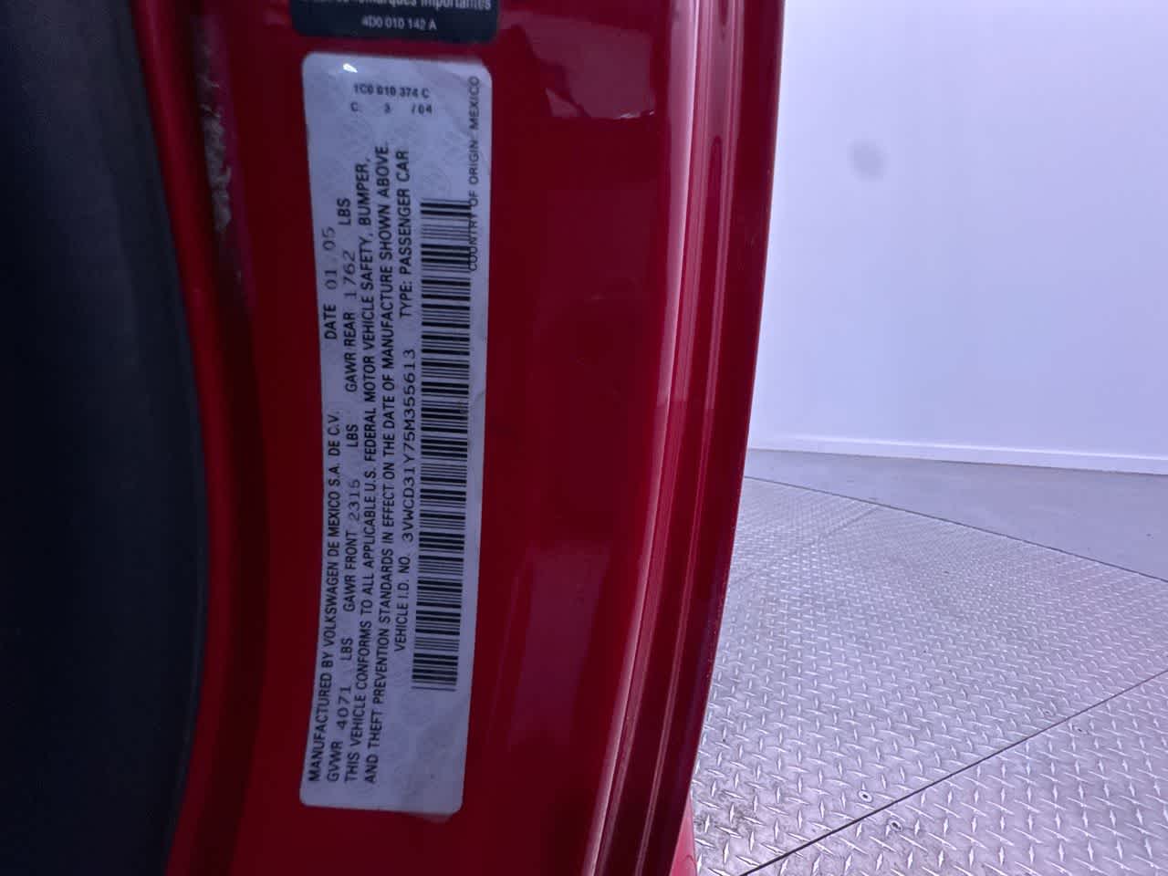 2005 Volkswagen New Beetle GLS