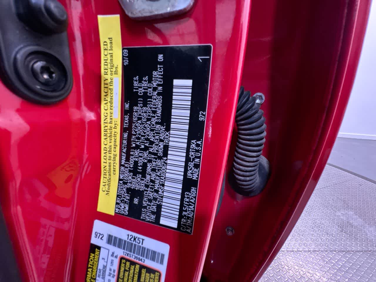 2010 Toyota Tundra Dbl 4.6L V8 6-Spd AT (Natl)