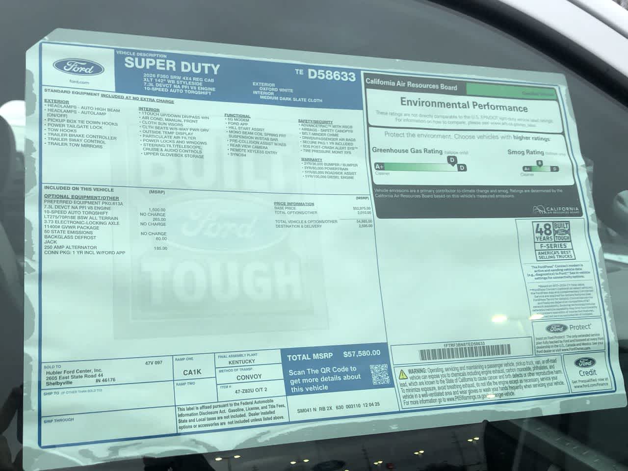 2026 Ford Super Duty F-350 SRW XLT